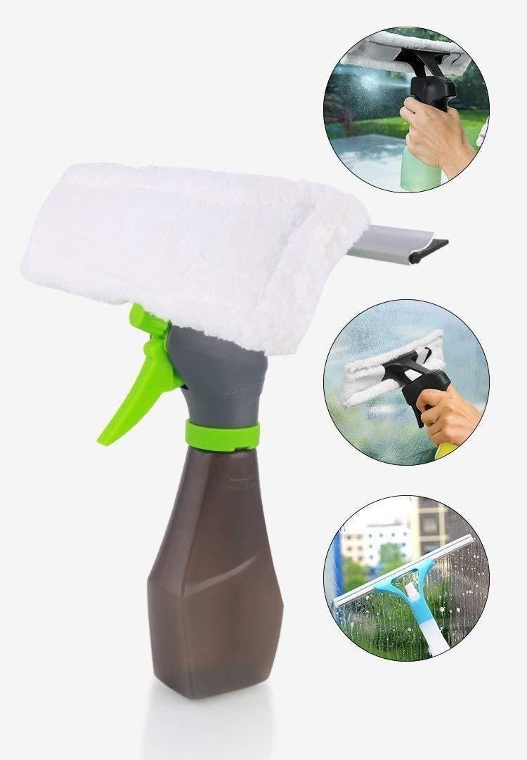 3 in 1 Plastic Easy Glass Spray Type Cleaning Brush